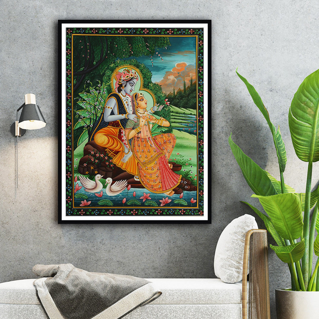 Krishna & Radha Pichwai Art Painting