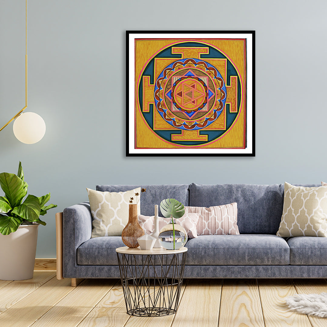 The Shiva Shakti Yantra Artwork Painting For Home Wall D _cor ...