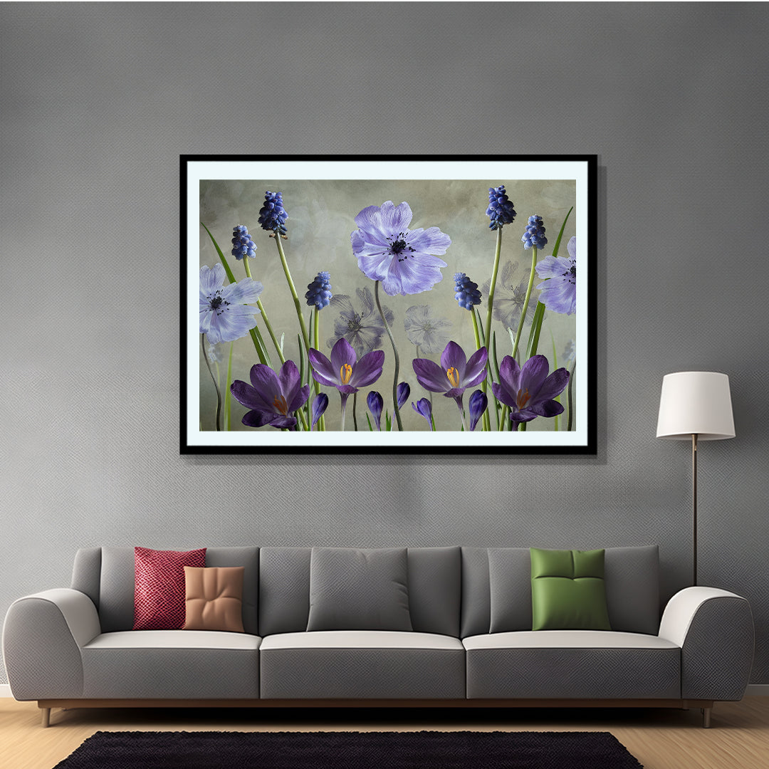 Purple Pleasure By Sharon Williams Artwork Painting For Living Space Wall Dacor