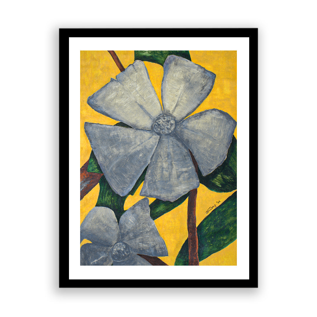 Minimal Floral 1 Artwork Painting by Anurag Anand For Home Wall Art