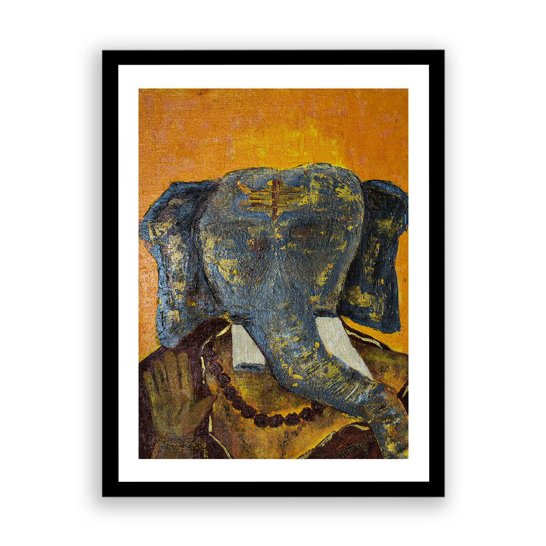 Ganesha Artwork Painting by Anurag Anand For Home Wall Art