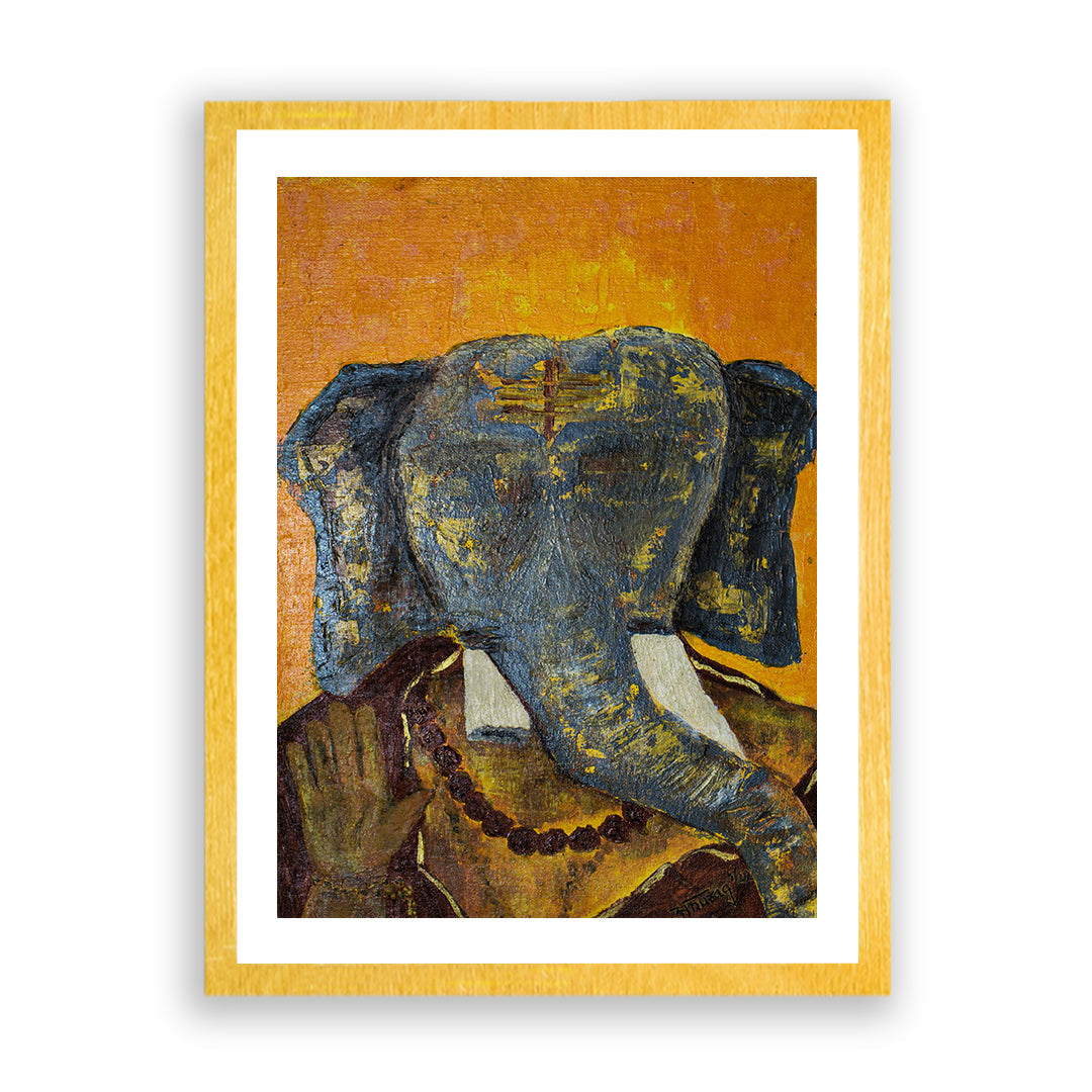 Ganesha Artwork Painting by Anurag Anand For Home Wall Art