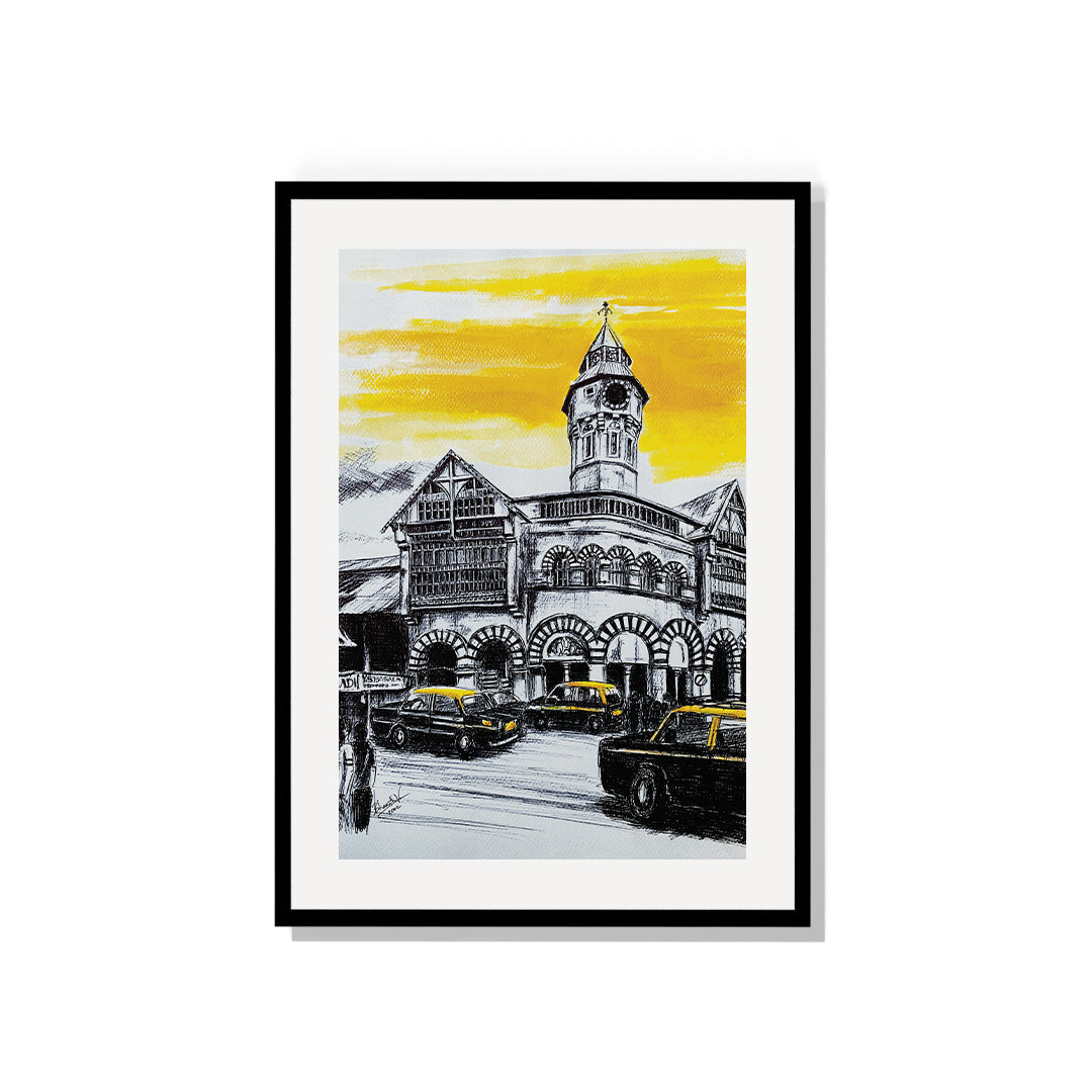 Crawford Market Mumbai Painting Artwork By Bharat For Home Wall