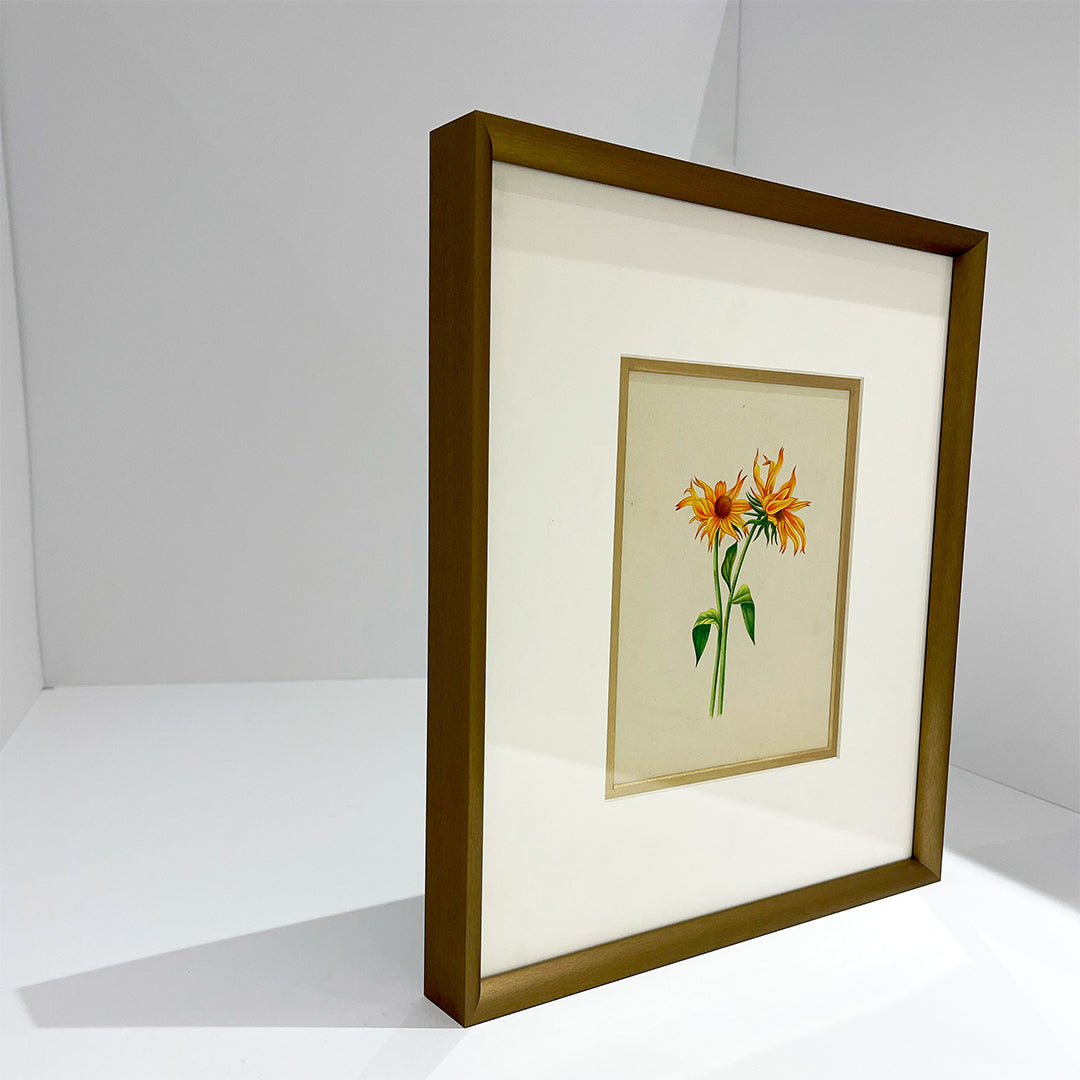 Sunflower Metal Framed Floral Artwork Painting 2