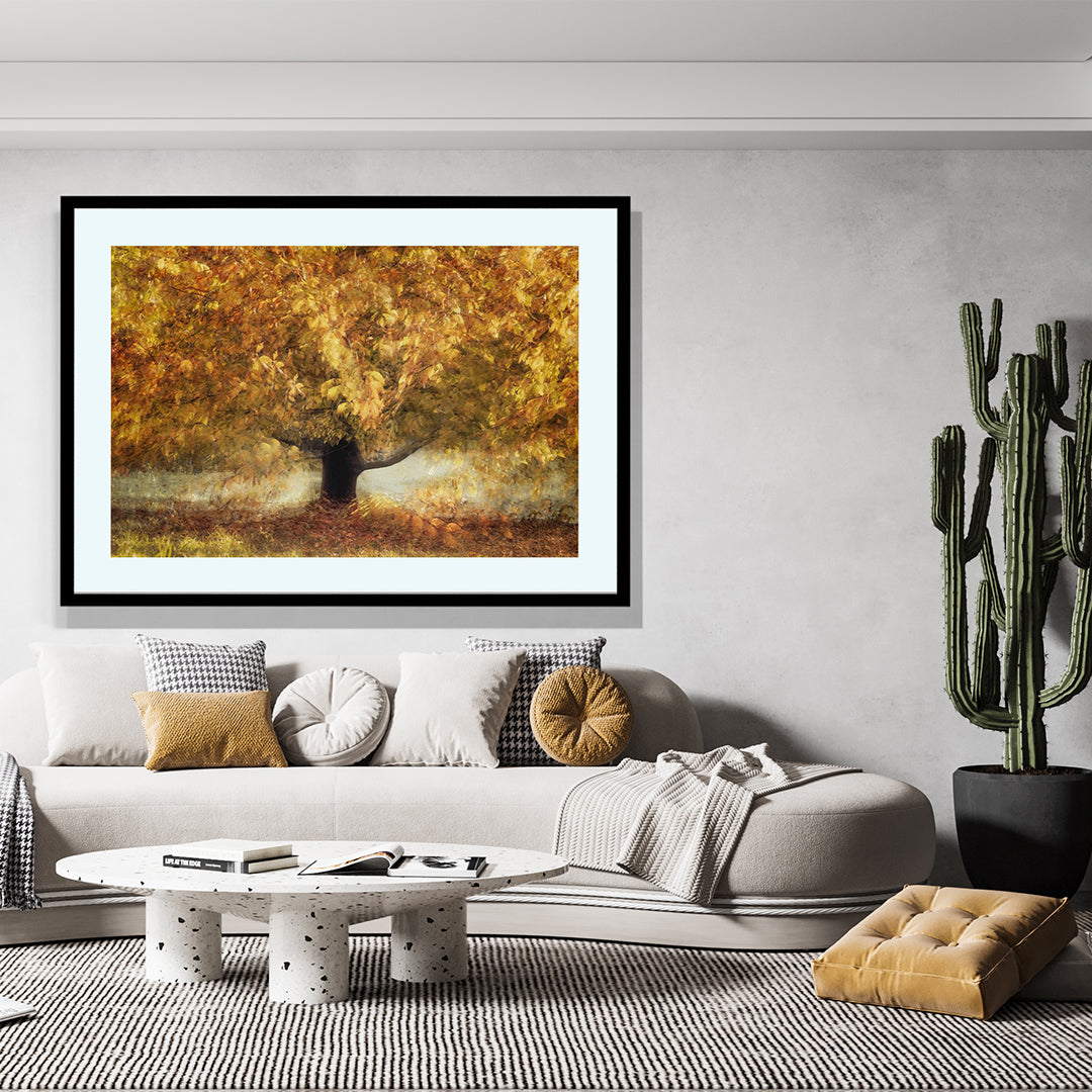 The Autumn Flame Artwork Painting By Nel Telson