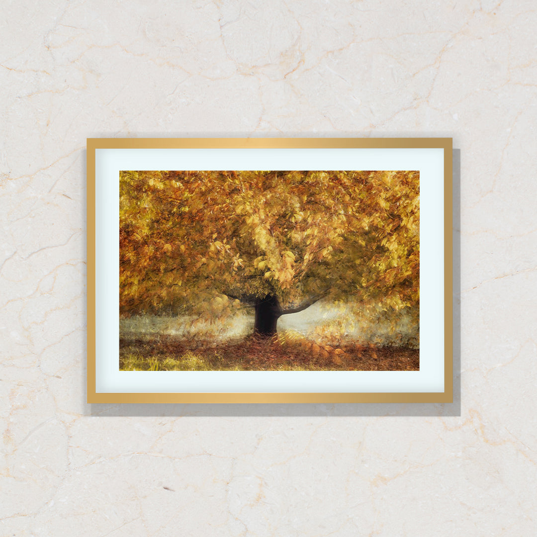 The Autumn Flame Artwork Painting By Nel Telson