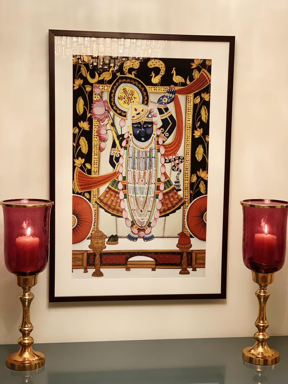 Shrinath Ji (Shri Krishna) Durbar Darshan Pichwai Painting-4