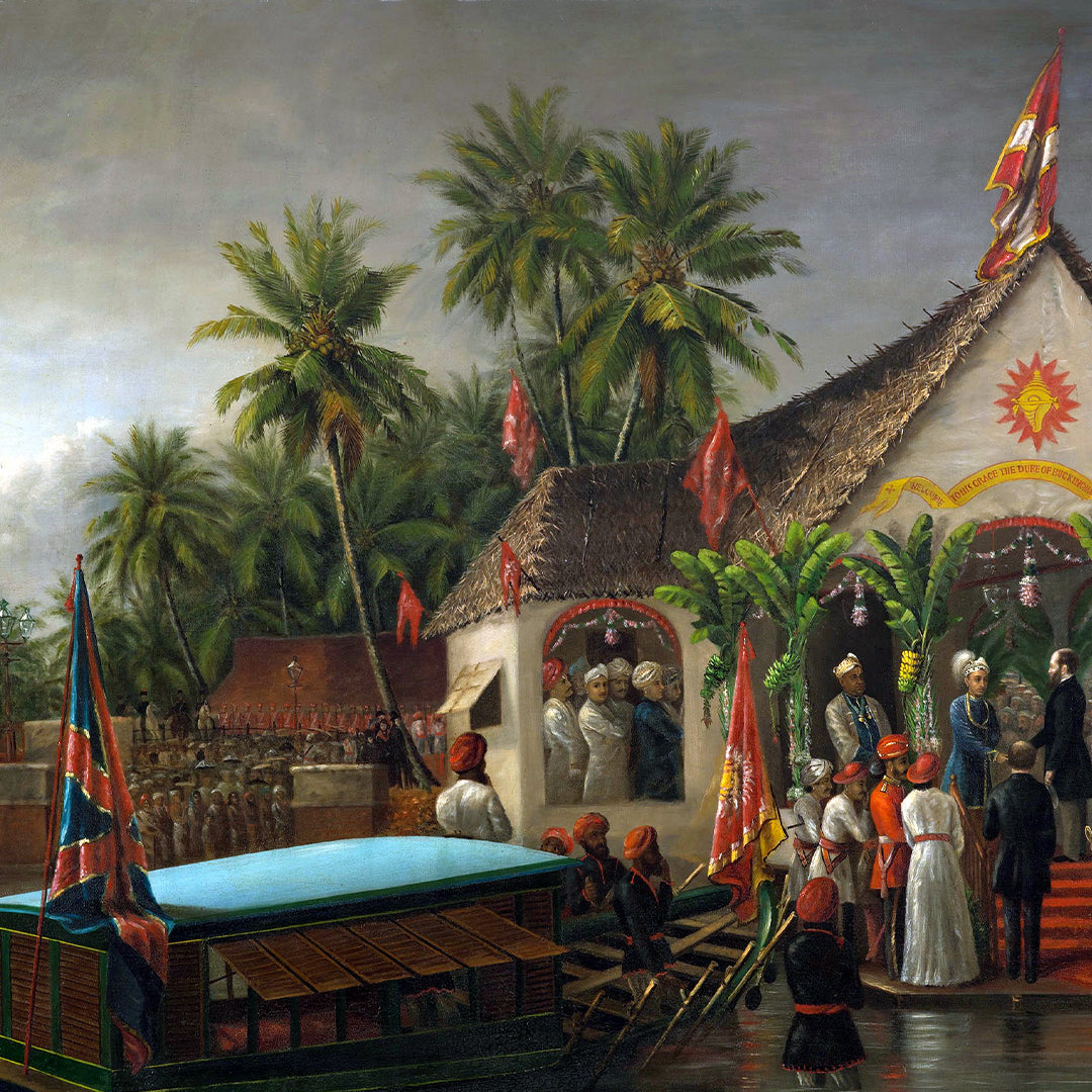 Raja Ravi Varma Artwork Painting - 50 Historic Meeting