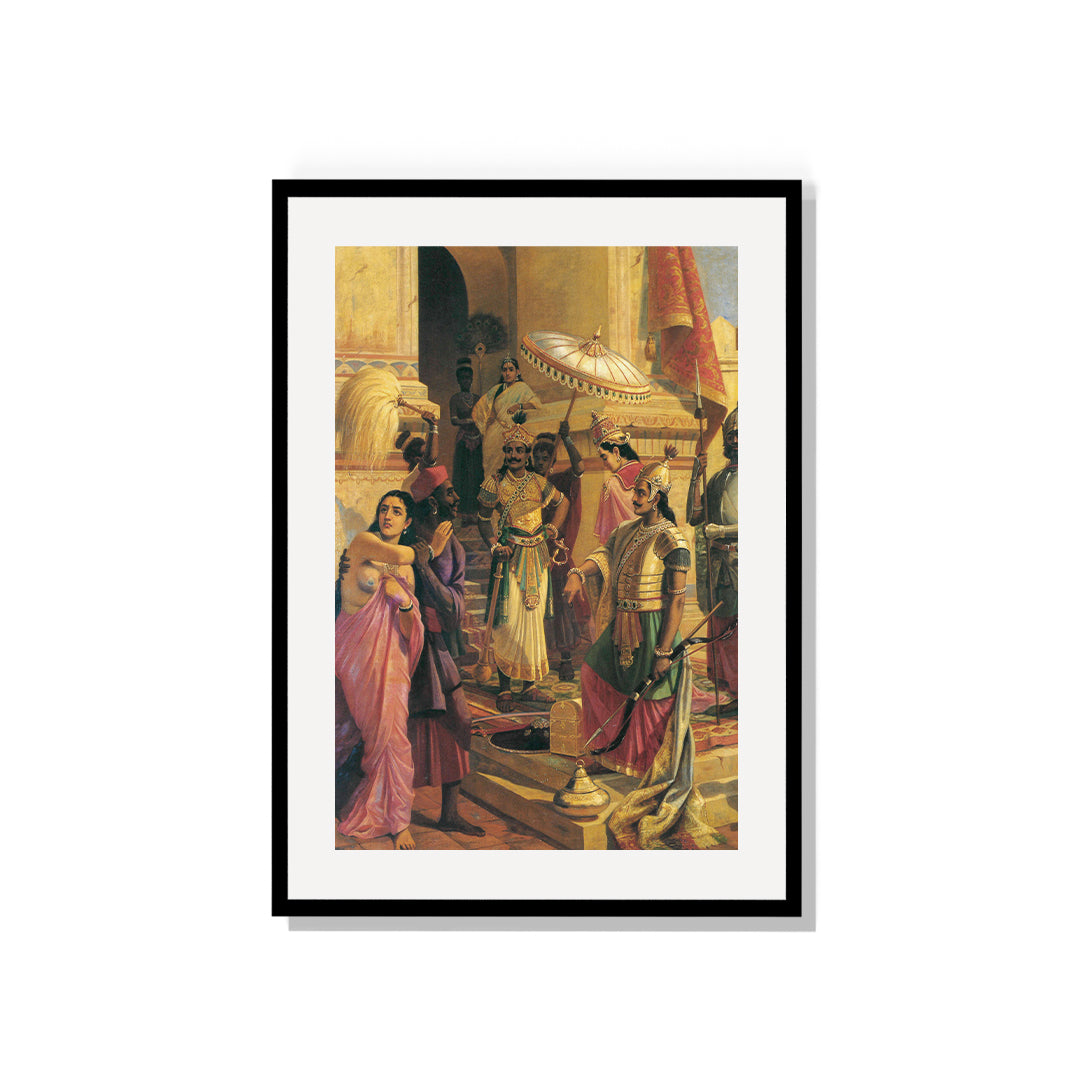 Raja Ravi Varma Artwork Painting - Victory of Meghanada