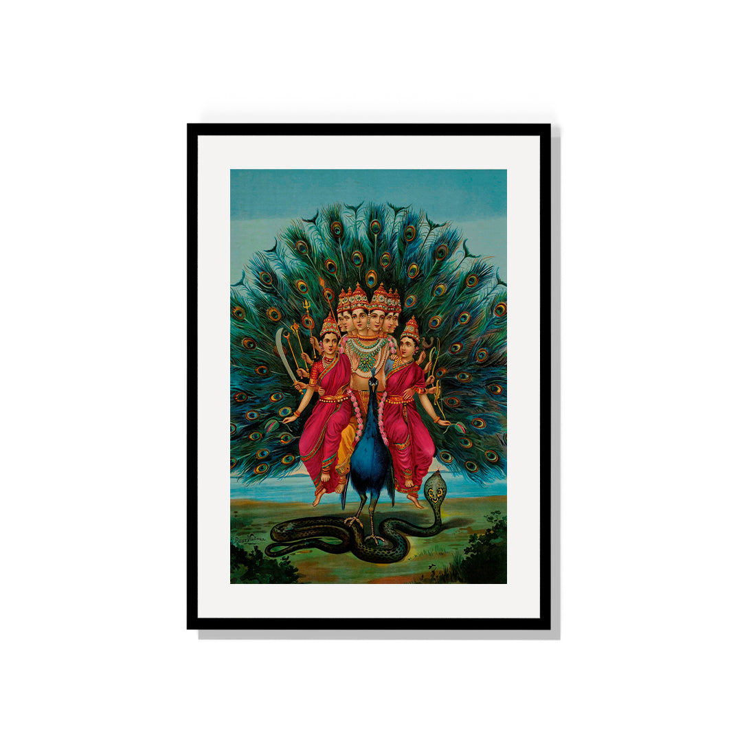 Raja Ravi Varma Artwork Painting - Murugan