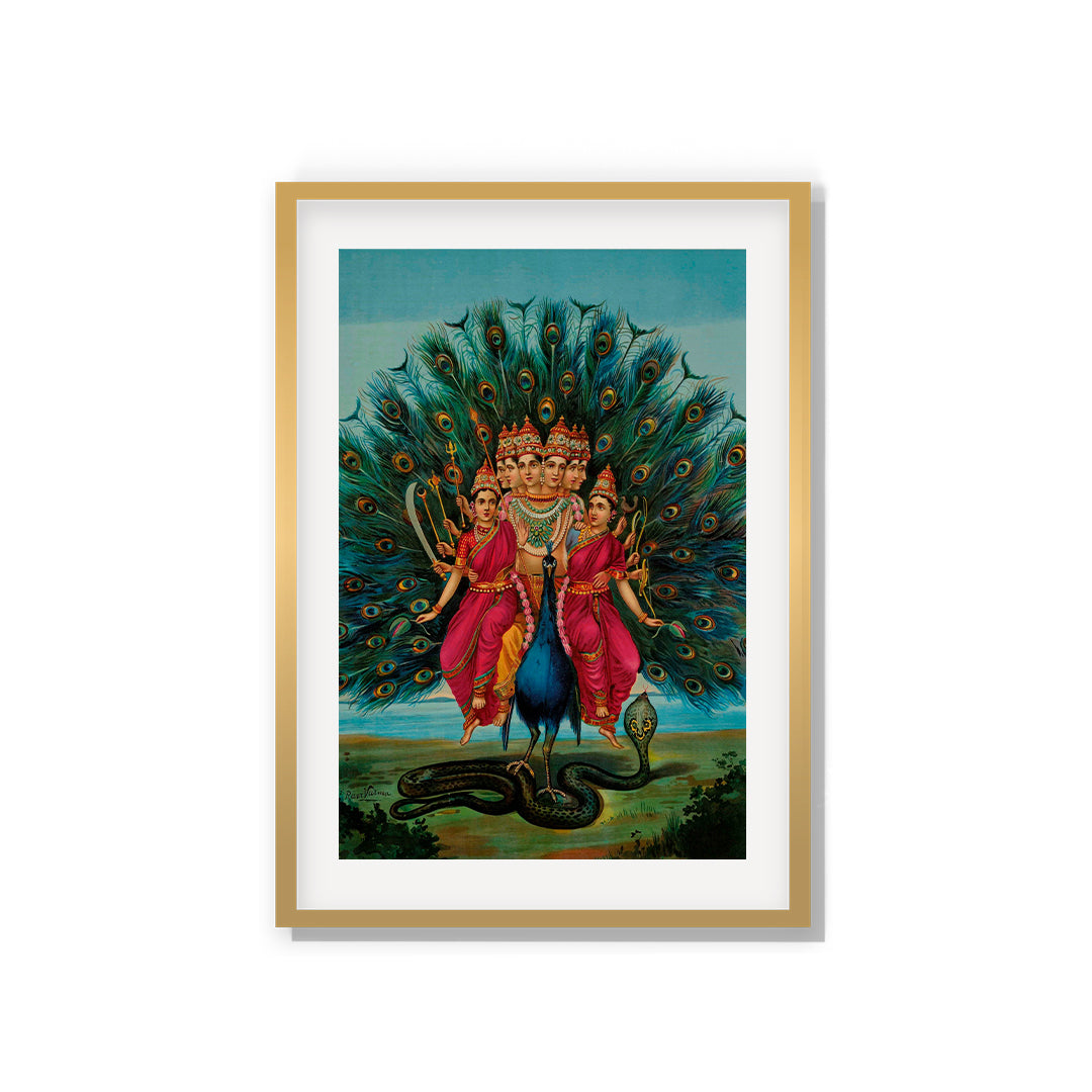 Raja Ravi Varma Artwork Painting - Murugan