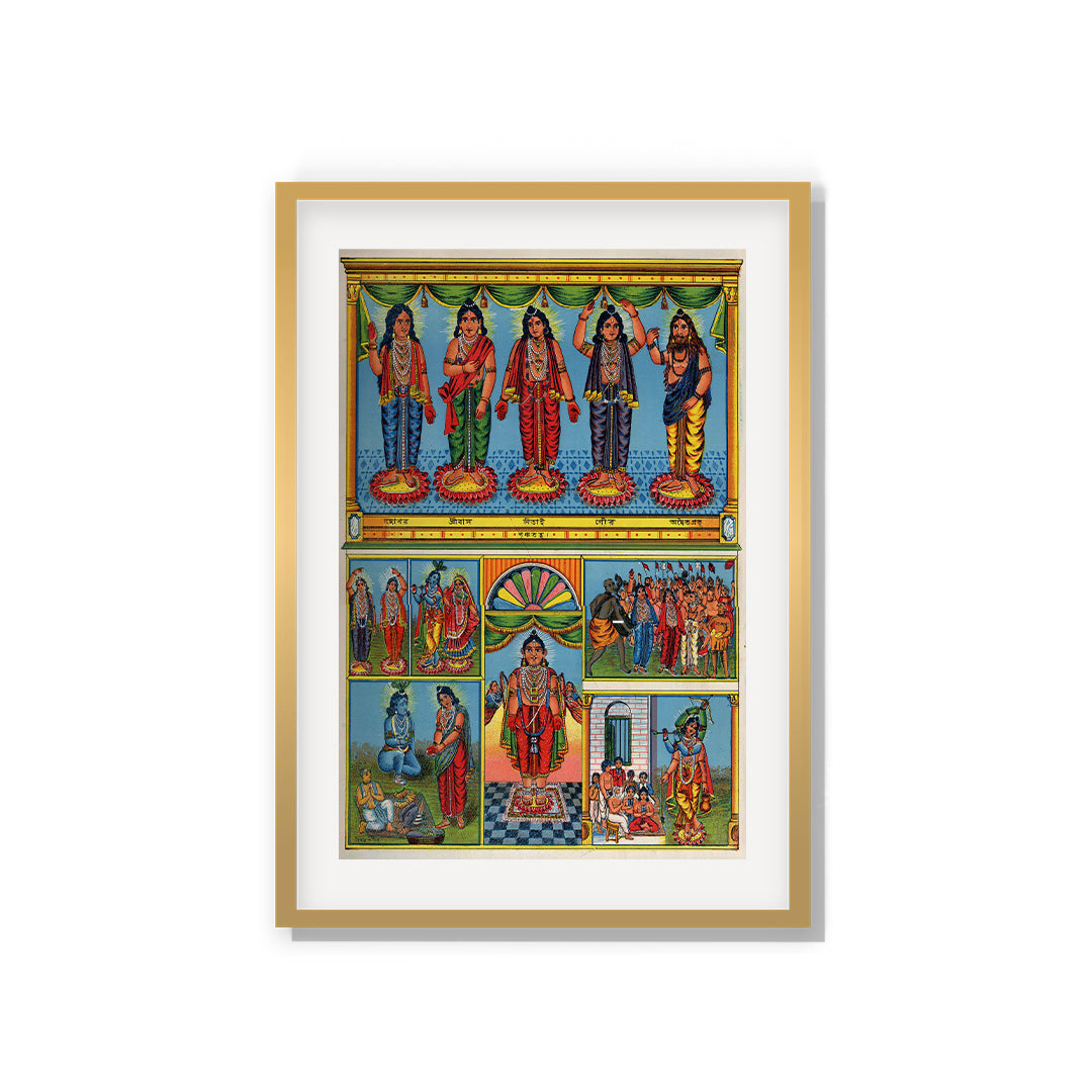Raja Ravi Varma Artwork Painting - Radha Krishna 3