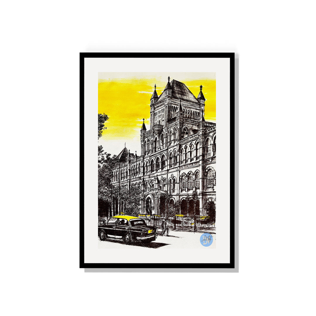 Elphinstone college Mumbai Painting Artwork By Bharat For Home Wall