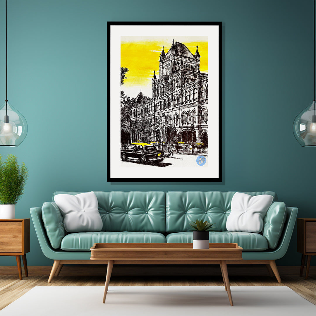 Elphinstone college Mumbai Painting Artwork By Bharat For Home Wall